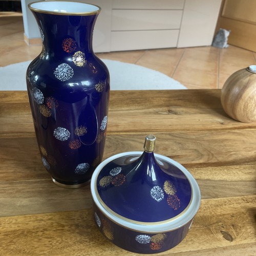Kobalt blau vase - blau, &