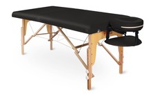 ZEN Massageliege Massagetisch Massagebank Therapieliege mobil klappbar Schwarz