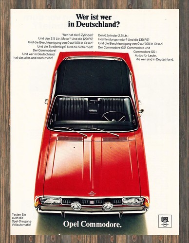 Opel commodore reklame - -,