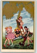 10673922 - Jugend Tanz Gitarre Kuenstler sign. 1930