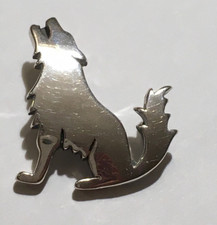 Wolfsanhänger  heulender Wolf Sterling Silber Kettenanhänger Indianerschmuck