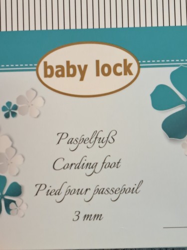 Baby lock paspelfuß - baby,