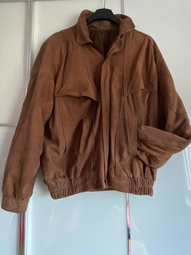 Leder wildleder blouson - wildleder,
