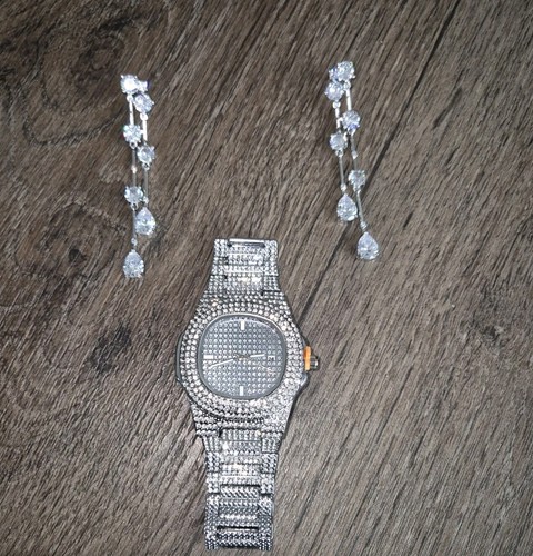 Schmuckset armbanduhr ohrringe - armbanduhr,