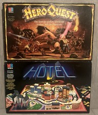 Hotel MB schwarze Edition + Hero Quest MB Kultspiele RAR Retro vollständig