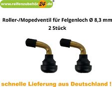 Winkelventil Roller Ventil Rollerventil gewinkelt Scooter Moped Snap-In 8,3 mm