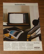 Seltene Werbung vintage WEGA COLOR 3065 Farbfernseher - Geschmackssache 1980