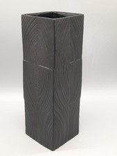 Rosenthal Martin Freyer schwarze Vase Op-Art 26,5 cm 1. Wahl porcelaine noire
