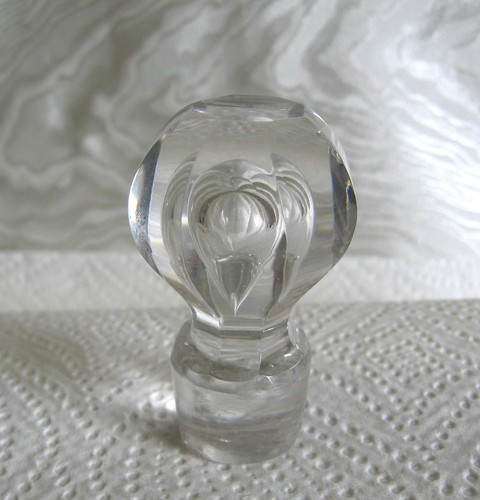 Antiker glas karaffen stöpsel - glas,