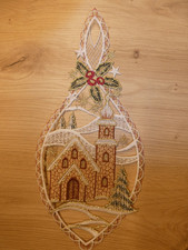 Weihnachten Fensterbild Kirche  Plauener Spitze