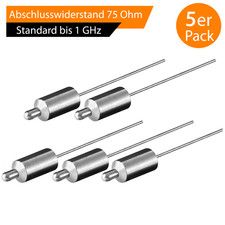 5x Abschlusswiderstand 75 Ohm
