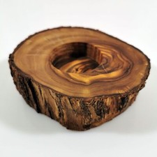 Teelichthalter Kerzenhalter Eierbecher Olivenholz rustikal