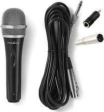 Dynamisches Mikrofon Metall Gesang & Bühne + 5m Kabel I XLR 6,35mm 3,5mm