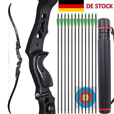 62" ILF Recurve Bogenpfeile Set 25-60lbs Takedown Bogenschießen Jagd Schießen
