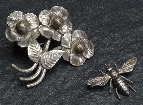 Alte silber broschen - alte,