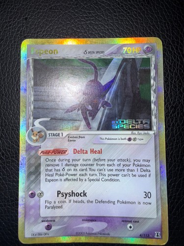 Espeon 113 raw stamped - espeon, raw/stamped/ex
