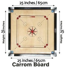 Indisches Holz Holz Carrom Brett NICHT VOLLE GRÖSSE (Größe ist 25''/65cm) 