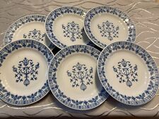 6 Suppenteller Kahla DDR Kobaltunterglasur