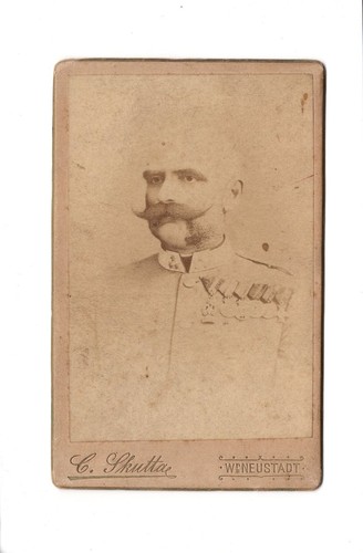 Cdv foto oberst baron - foto, k.