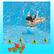 2er Set Poolspiel Tauchringe Kinder 5-12 Jahre Wasserspaß Zubehör