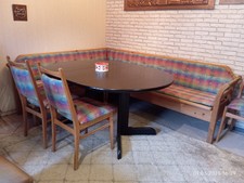 Eckbank, Sitzgruppe, Echtholz, Küche, Tisch, Massiv, Zusammen, Kochen 