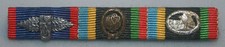 3er Bandspange Jugenleistungsspange, Sportabzeichen Bronze, DLRG Silber