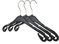 10-500 Kleiderbügel Kinder Kinderbügel Kunststoff Schwarz NA T 33 cm Babybügel 