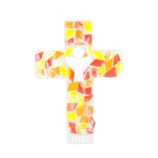 Glaskreuz INRI Engel 25cm aus