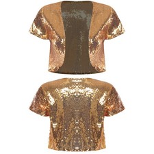DE Damen Glänzend Bolero