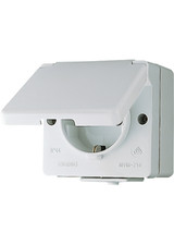 Jung 620W SCHUKO®-Steckdose, 16 A 250 V ~, IP 44, WG 600