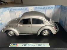 VW Käfer 1302 Modellauto Revell Silber 1:18 Neuwertig mit OVP