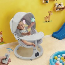 Elektrische Wippe Babywippe Schaukel Wiege mit Bluetooth & Fernbedienung 20KG