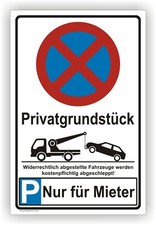 Privatgrundstück,Parken,Nur