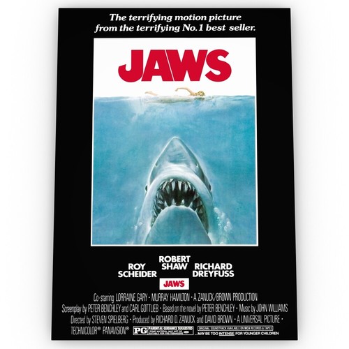 Jaws filmposter satin - filmposter,