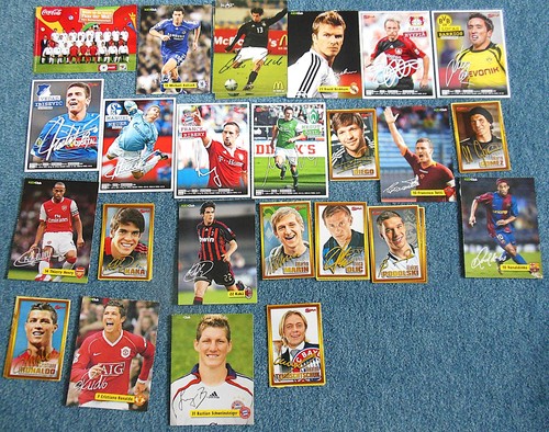 Fußball autogrammkarten - fußball,