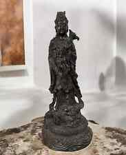 Buddha Figur Bronze Guanyin Statue 45cm großes Sammlerstück Thailand Burma alt