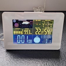 Sempre Funk-Wetterstation weiß Temperatur Luftfeuchtigkeit ohne Außensensor