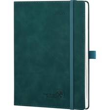 Kalender 2026 Buchkalender Wochenplaner Notizbuch A5 Kunstleder Petrol