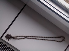 trachtenschmuck antik halskette mit Edelweissanhänger