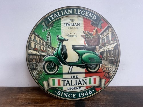 Italian vespa blechschild - italian,