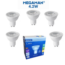 5 x Megaman LED 4,2W GU10