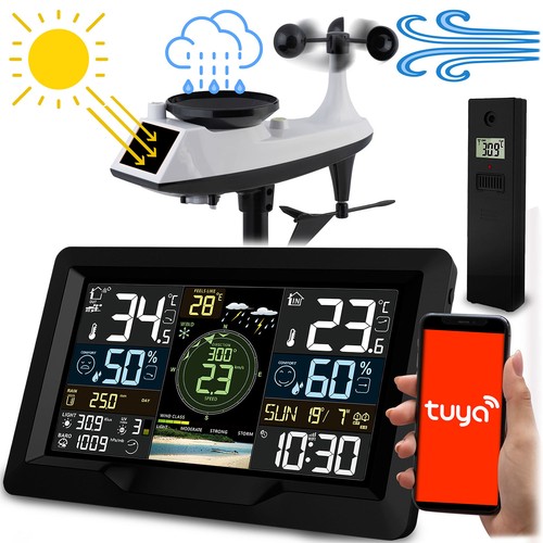 Wetterstation mit wind - wetterstation, wind-
