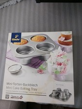 Tchibo Mini-Torten-Backblech für 2 stöckige Minitorten / Kuchenform 4 Formen 
