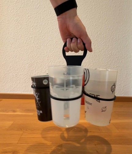 Klappbarer getränketräger - klappbarer,