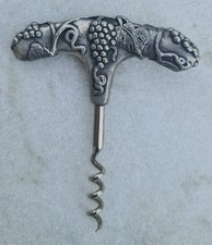 Korkenzieher Motiv Weinreben Weinranken naturalistisch massives Metal TOP
