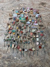 großes Konvolut alte Pins Abzeichen Anstecknadeln DDR UdSSR BRNO JAWA Sammlung