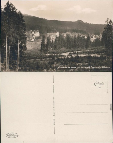 Ansichtskarte schierke blick - ansichtskarte,
