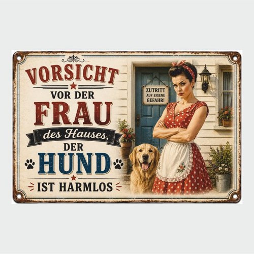 Blechschild vorsicht vor - blechschild,