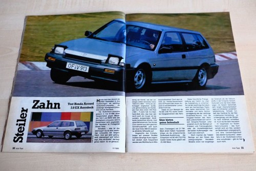 Mot 1986 honda - accord, 2.0