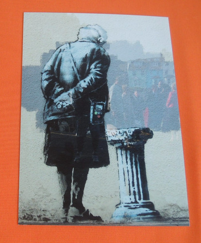 Postkarten kunstliebhaberin - postkarten,